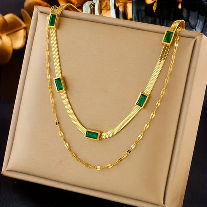 Collier Rétro Double Couche Sorella Gem