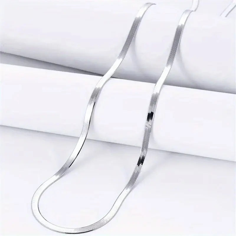 Collier en chaîne cubaine en acier inoxydable 5 mm
