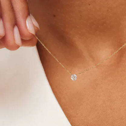Collier en Pierre Moissanite Cléa