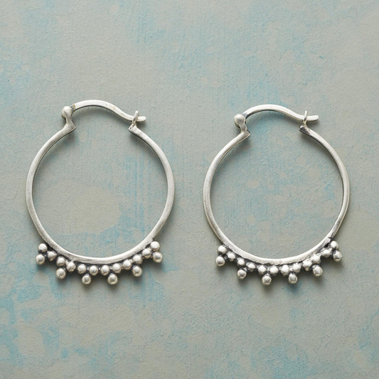 Boucles d'oreilles vintage en argent