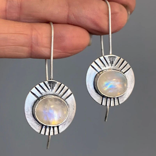 Boucles d'oreilles en pierre de lune Boho