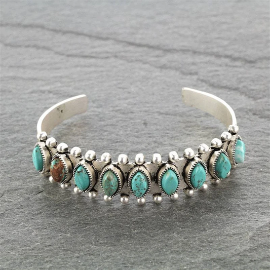 Bracelet en Pierre Turquoise Vintage