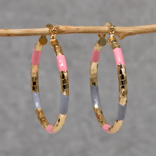 Boucles d'oreilles en or vintage luxueuses