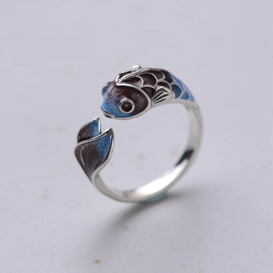 Bague Vintage en Poisson Koi