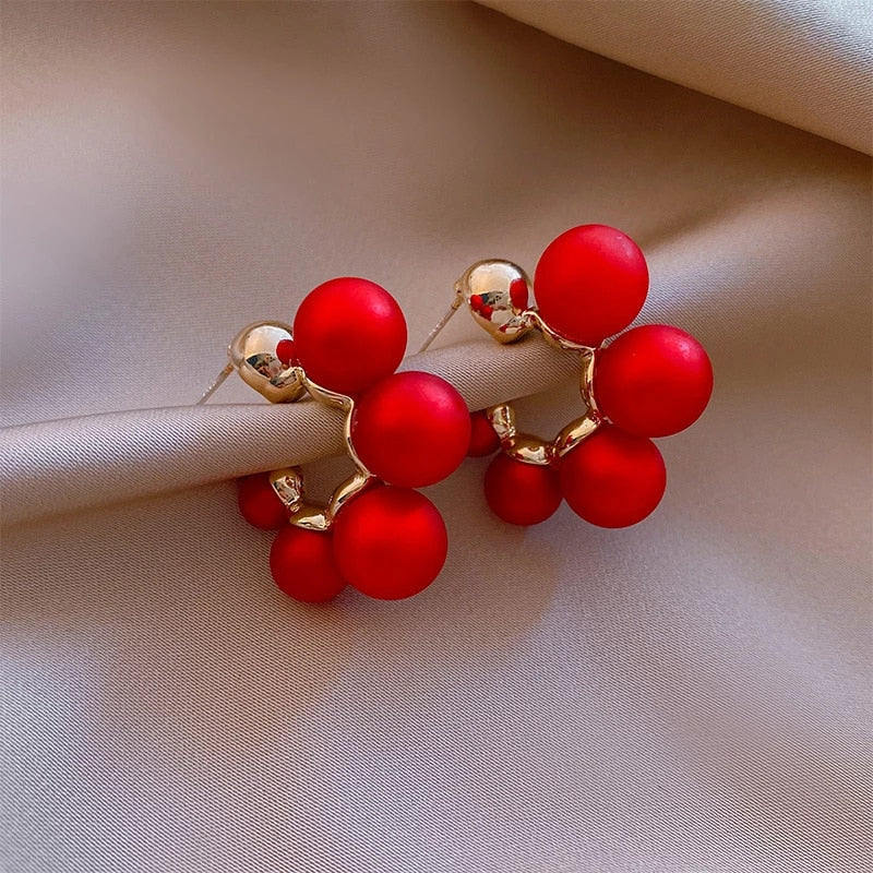 Boucles d'Oreilles Élégantes en Perles