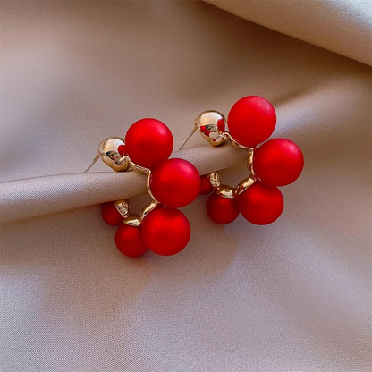Boucles d'Oreilles Élégantes en Perles