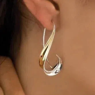 Offre : Boucles d'oreilles vintage pendantes en or