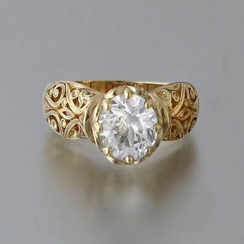 Bague en Zirconium Doré