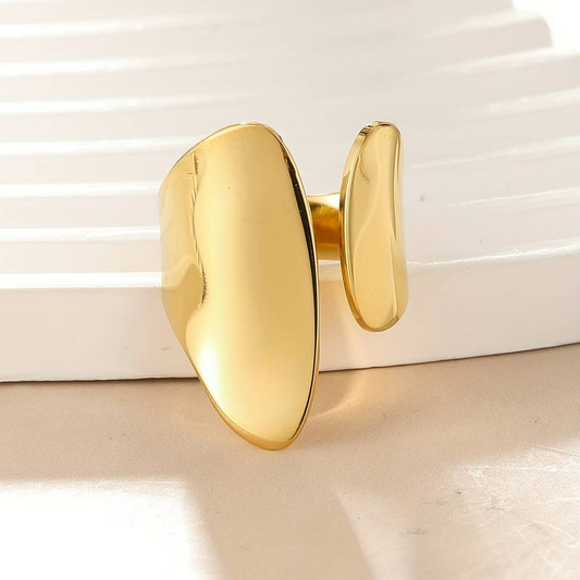 Bague ouverte en or élégante