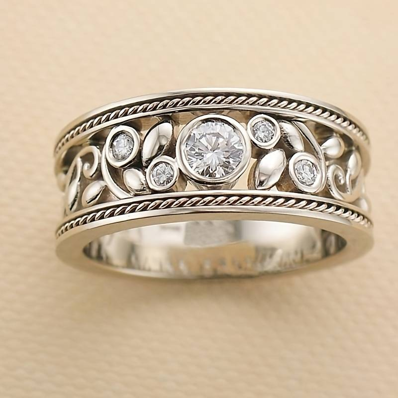 Bague Vintage en Argent & Zircon