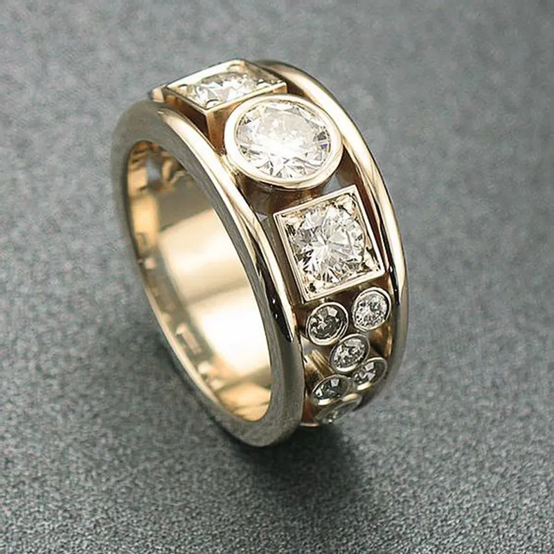 Bague en Zirconia Vintage Dorée