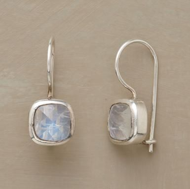 Boucles d'oreilles en pierre de lune vintage