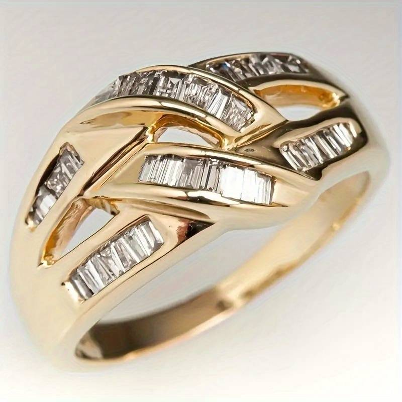 Bague Vintage Brillante Irégulière