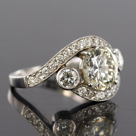 Bague Brillante en Argent Cristal