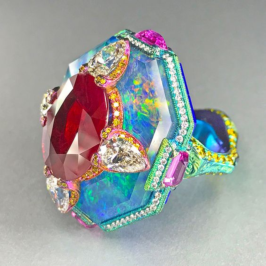 Bague Vintage Multicolore