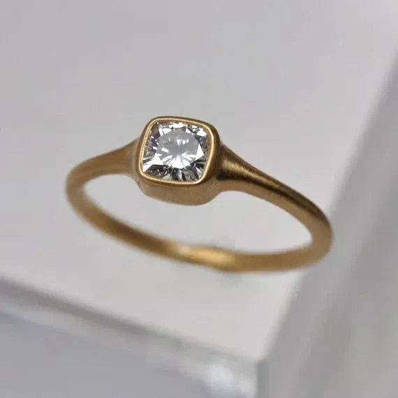 Bague en Verre Carrée