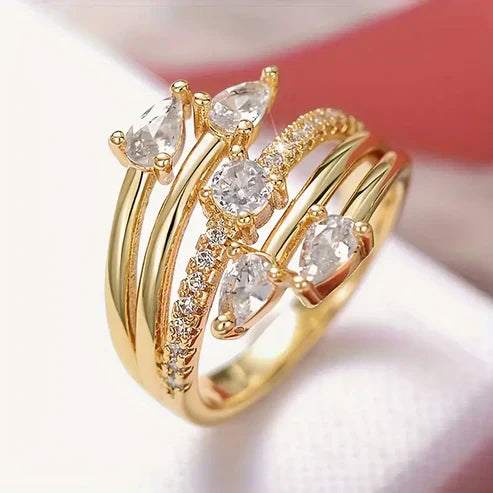 Bague en Or Zirconium Brilliance