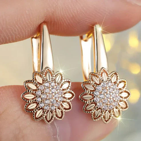 Boucles d'oreilles en or Fleur de Lumière