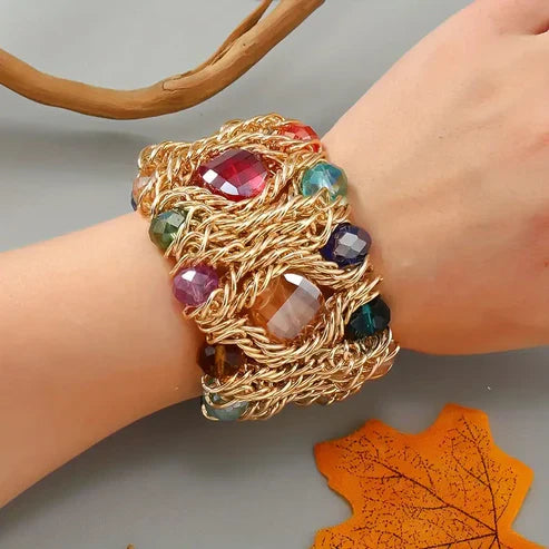 Bracelet en Or Coloré Golden Threads