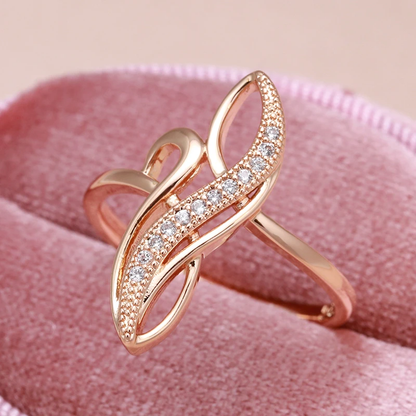 Bague Luxueuse avec Zirconia en Or