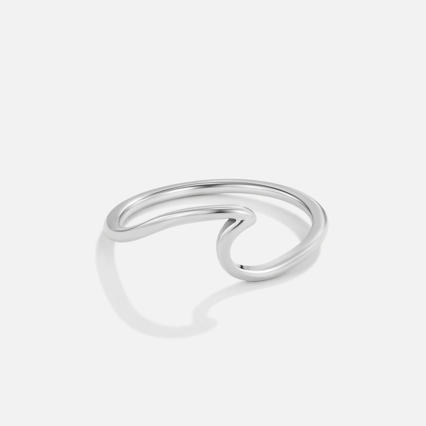 Bague Ouverte Minimaliste en Argent