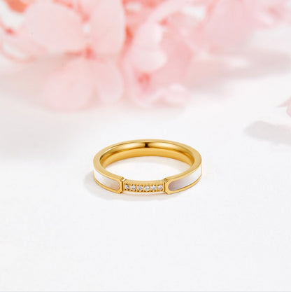 Bague en Or Incrustée