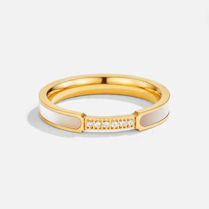 Bague en Or Incrustée