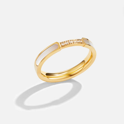 Bague en Or Incrustée