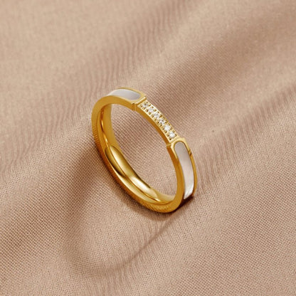 Bague en Or Incrustée