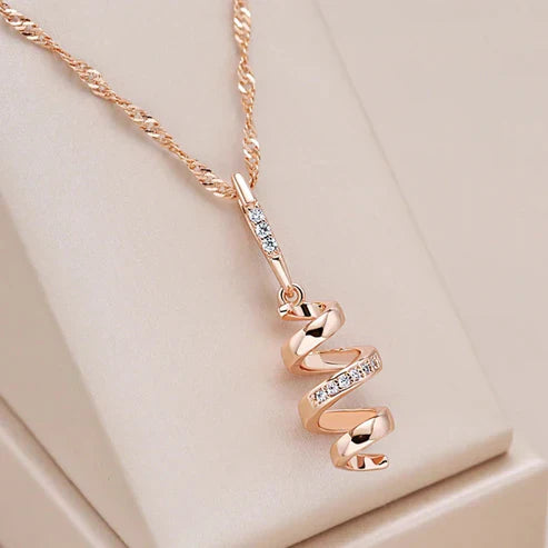 Collier en Or Élégant en Spirale